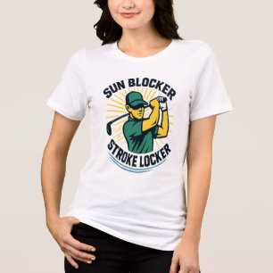 Camiseta Triblenda Bloqueador de Sun, gorro de golf Guay de Stroke Lo