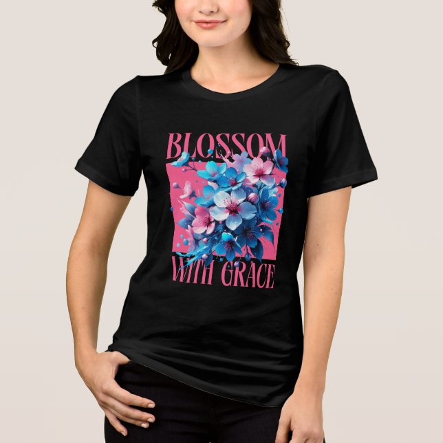 Camiseta Triblenda Blossom Con Gracia (Anverso)