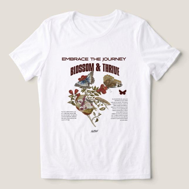 Camiseta Triblenda Blossom & Thrive: Embrace the Journey Best Friend (Diseño delantero )