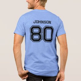 Camiseta Triblenda Blue Sports Team Custom Name, Number, Team Red