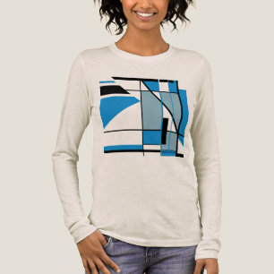 Camiseta Triblenda Blue Verde azulado Black MCM Look Mosaic Geométric