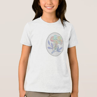 Camiseta Triblenda Blütenkelch dunkel