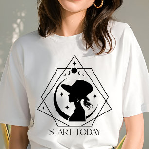 Camiseta Triblenda Boho Comienza Hoy Geométrico Mujer Inspiradora