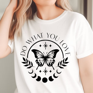 Camiseta Triblenda Boho Haz Lo Que Amas Motivación Mariposa