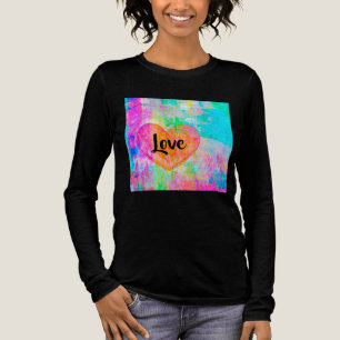 Camiseta Triblenda Boho Heart Love Black