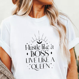 Camiseta Triblenda Boho Hustle como un jefe vive como una reina