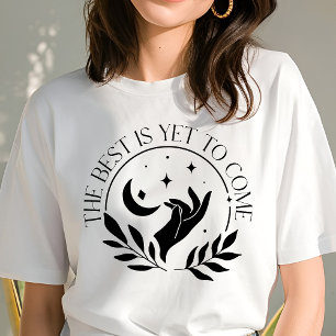 Camiseta Triblenda Boho Lo Mejor Está Por Venir Luna Creciente