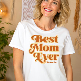 Camiseta Triblenda Boho Mejor Mamá Día de la Madre Personalizado