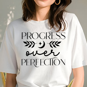 Camiseta Triblenda Boho Progreso Sobre Perfección Motivacional