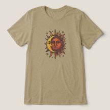 Boho Retro Sun y Moon Unisex