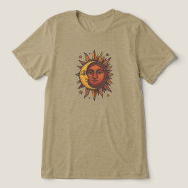 Camiseta Triblenda Boho Retro Sun y Moon Unisex