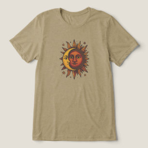 Camiseta Triblenda Boho Retro Sun y Moon Unisex