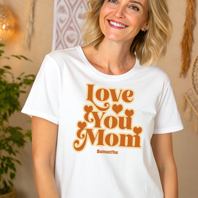 Camiseta Triblenda Boho te quiere mamá Día de la Madre personalizado (Subido por el creador)