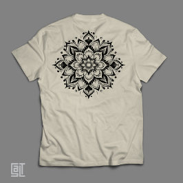 Camiseta Triblenda Boho Zen Mandala Intrincada Floral Geometría Sagra