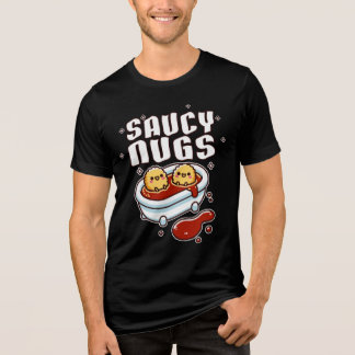 Camiseta Triblenda Bolas de pollo de Saucy Nugs