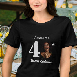 Camiseta Triblenda Bold 40th Birthday Photo Guests