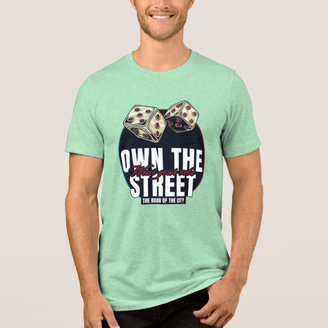 Camiseta Triblenda Bold Street Vibe Dice Gambler Urban Unisex Tee (Anverso)
