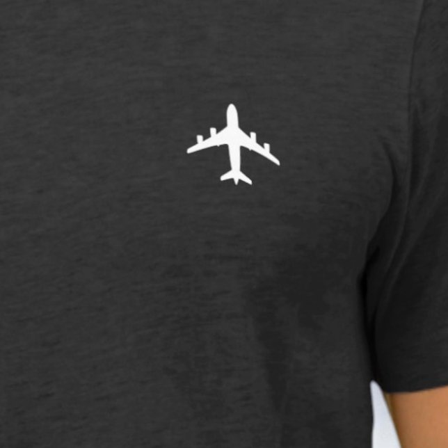 Camiseta Triblenda Bolsillo de avión | Regalo para piloto (Subido por el creador)