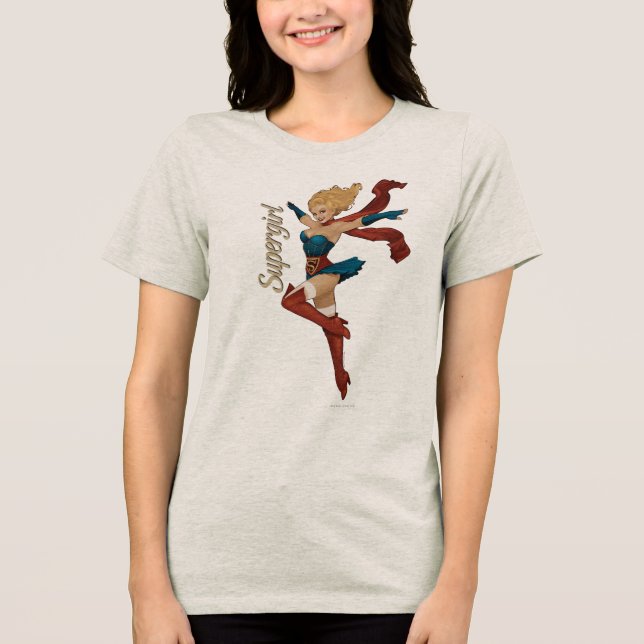 Camiseta Triblenda Bomba de superchica (Anverso)