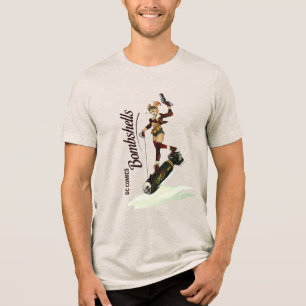 Camiseta Triblenda Bombas de Harley Quinn Pinup
