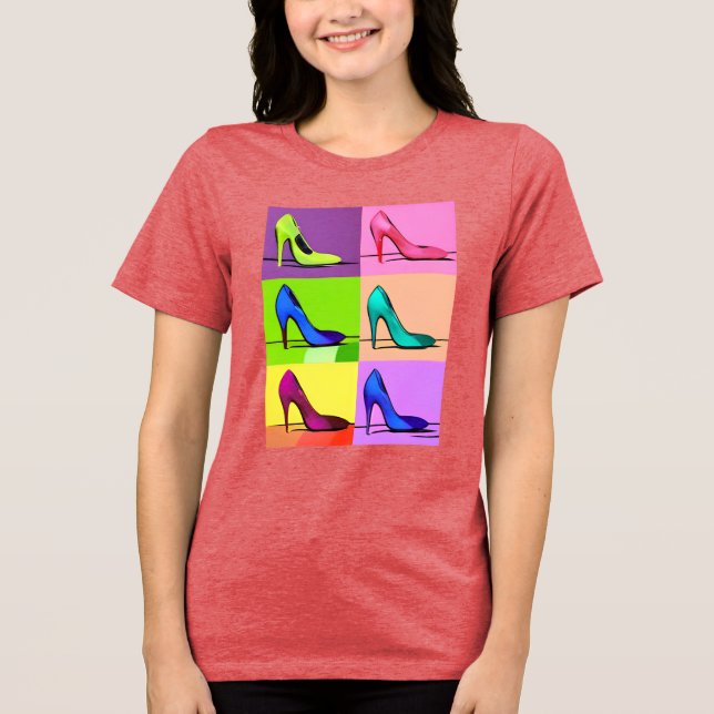 Camiseta Triblenda Bombas Stiletto, talones altos Poster Arte (Anverso)