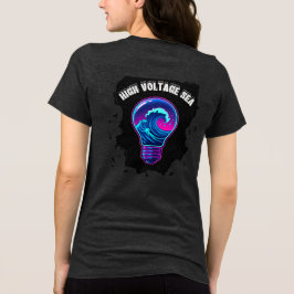 Camiseta Triblenda Bombilla de onda oceánica estética 