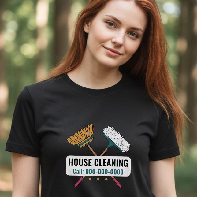 Camiseta Triblenda Boms y limpieza de casas (Brooms & House Cleaning T-Shirt)