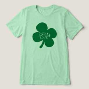 Camiseta Triblenda Bonito Green Shamrock Monogramado Personalizado