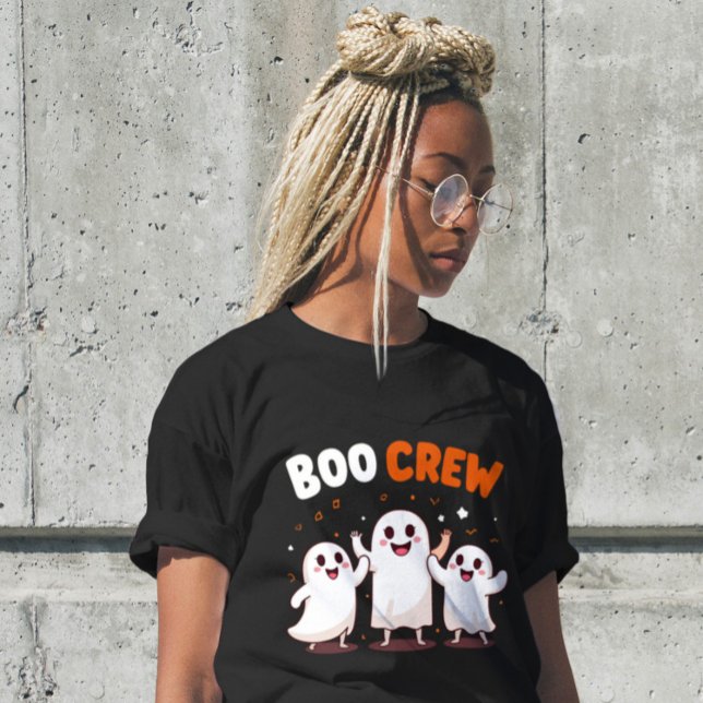 Camiseta Triblenda Boo Crew Graciosa Cita De Halloween Camisas Para M (Subido por el creador)