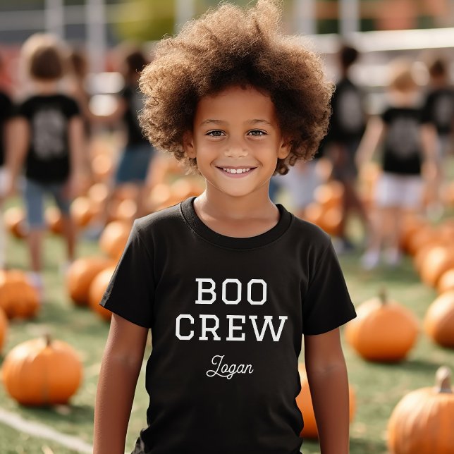 Camiseta Triblenda Boo Crew Monogrammed Halloween (Subido por el creador)