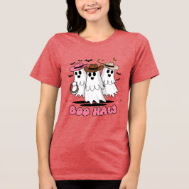 Camiseta Triblenda Boo Haw Cowboy Ghost Trio Halloween