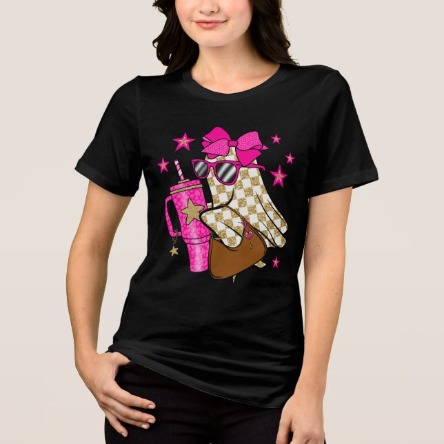 Camiseta Triblenda Boo-jee Ghost, camiseta divertida de Halloween (Anverso)