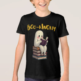 Camiseta Triblenda Boo-kworm Leer más libros Fantasma leyendo Hallowe