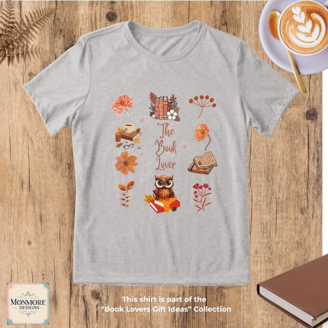 Camiseta Triblenda Book Lover Aesthetic Tri-Blend Shirt (Subido por el creador)