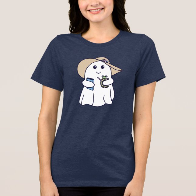 Camiseta Triblenda Bookish & Beachy Summerween Ghost T-Shirt (Anverso)