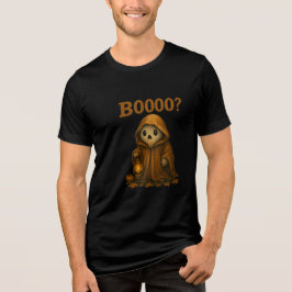 Camiseta Triblenda Boooo? Cute Ghost in Cloak with Lantern