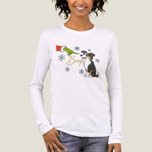 Camiseta Triblenda Boop de Navidad del pastor australiano