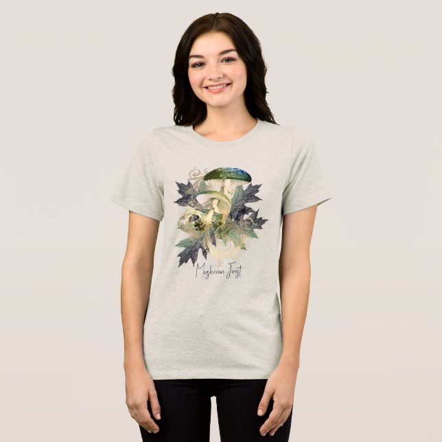 Camiseta Triblenda Bosque de hongos místicos (Anverso Completo )