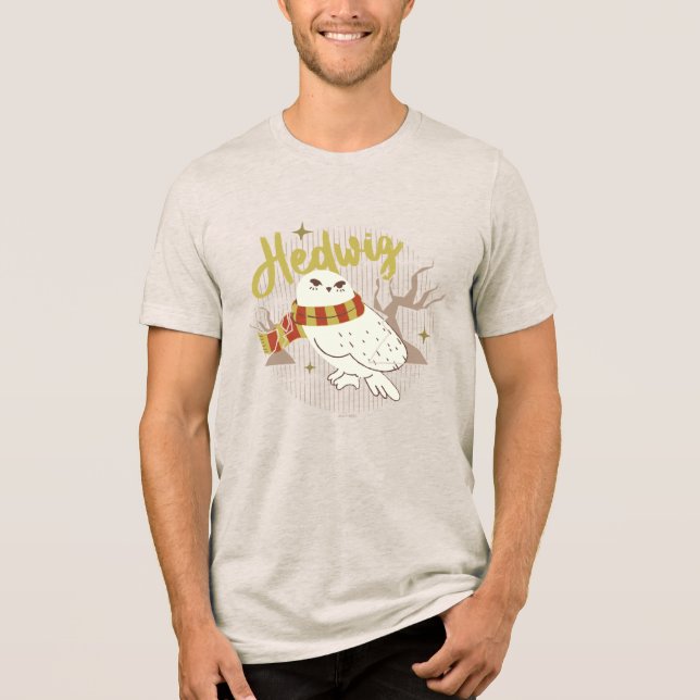 Camiseta Triblenda Bosque Dibujado Hedwig Caprichoso (Anverso)