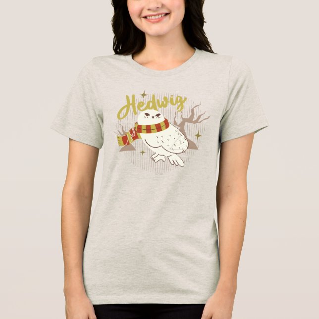 Camiseta Triblenda Bosque Dibujado Hedwig Caprichoso (Anverso)