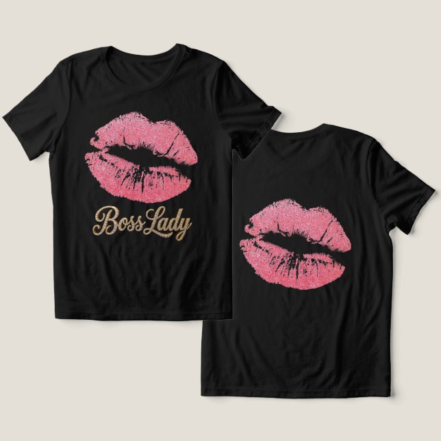 Camiseta Triblenda Boss Lady T-Shirt Tri-Blend Shirt (Diseño Anverso y Reverso)