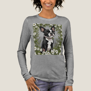 Camiseta Triblenda Boston Terrier y Mayflowers de Massachusetts 3