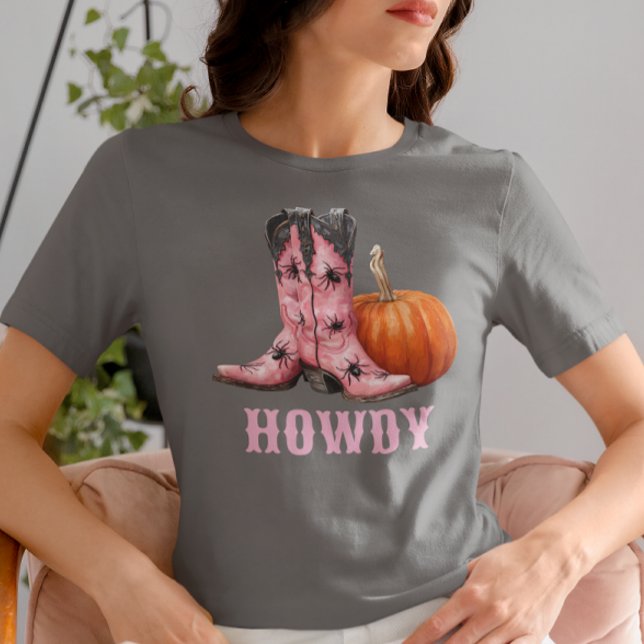 Camiseta Triblenda Botas de vaquero de Halloween occidental Howdy (Subido por el creador)