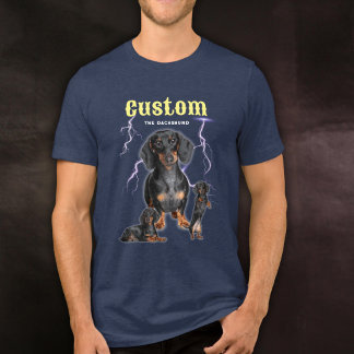 Camiseta Triblenda Botín Personalizado de Moda con Foto de Perro de l