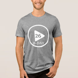 Camiseta Triblenda botón de juego de cumpleaños