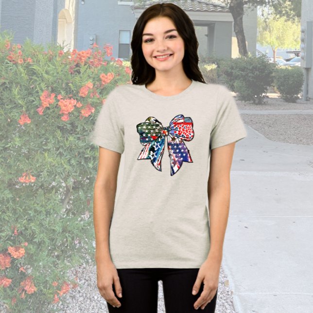 Camiseta Triblenda Bow patriótico (Subido por el creador)
