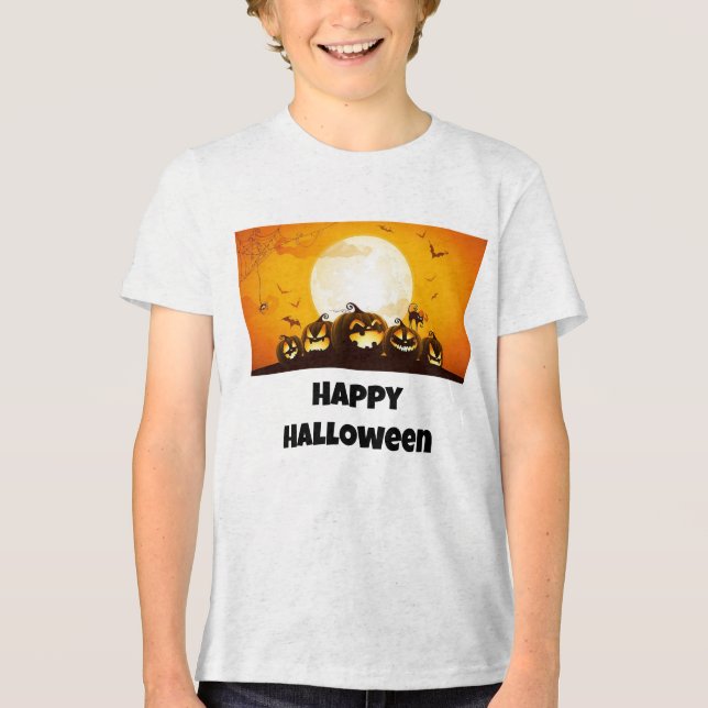 Camiseta Triblenda boys happy halloween t-shirt (Anverso)