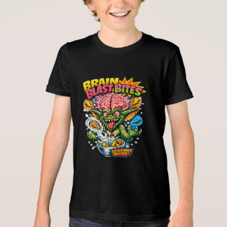 Camiseta Triblenda Brain Blast Bites Retro Cartoon Gremlin Cereal Par