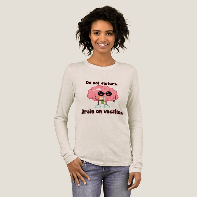 Camiseta Triblenda  Brain on Vacation (Anverso Completo)