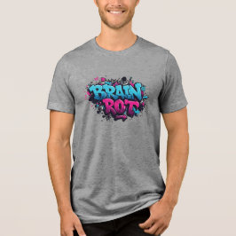 Camiseta Triblenda Brain Rot | Diseño de arte callejero en negrita